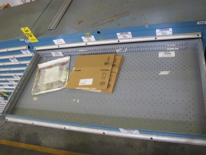 LISTA HEAVY DUTY 9-DRAWER PARTS CABINET W/ CONTENTS (W-50) LOADING & HANDLING FEE $25-